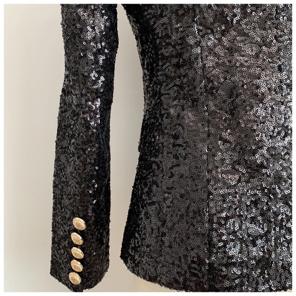 The JORREY Black Sequin Jacket - Picture 6 of 7